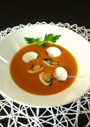 Una foto de Crema de marisco