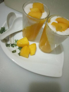 A picture of Mango panacotta.