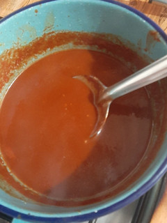 Una foto de Salsa para chilaquiles rojos