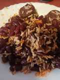 Alubias rojas con arroz, sobrasada y butifarra negra