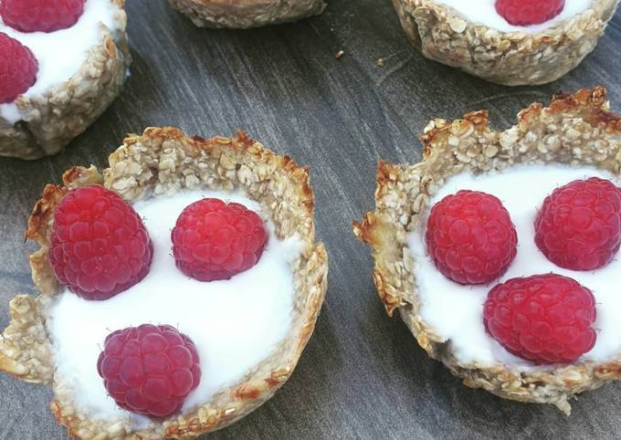 Tartelettes framboise au flocon d'avoine