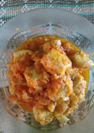 Foto resep Sambal tahu nanas pedas manis