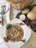 Sopa de verduras con arroz