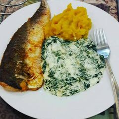 A picture of Deep fried hake.