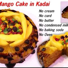 Eggless mango cake A picture of Eggless mango cake.