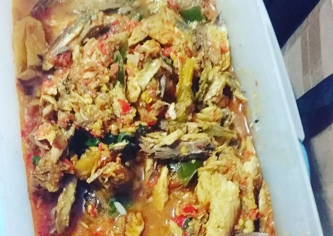 Ikan asap bumbu woku