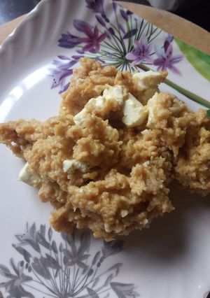A picture of Peri peri paneer masala oats.