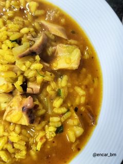 Una foto de Arroz meloso de pota