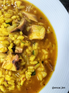 Una foto de Arroz meloso de pota