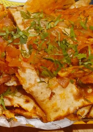 A picture of Chur chur paratha.