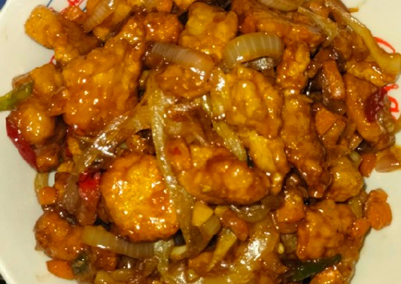 Chicken pop saus tiram