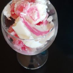 Homemade ice cream A picture of Homemade ice cream.