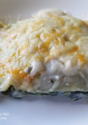 Una foto de Lasaña de espinacas