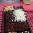 Brownies kukus potong,1 resep jadi 2 loyang uk 20x10