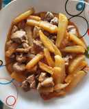 Pavo en salsa con patatas