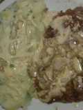 Lomo al champiñón con puré gurmet