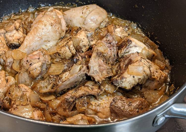 Pollo y conejo a la cerveza