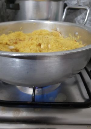 A picture of Eid k pakwan#gurr rice.
