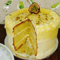 A picture of Passion fruit cake.
