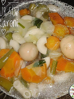 Foto resep Sayur Sop Makaroni Telor Puyuh