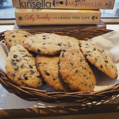A picture of Wheat & Ragi Flour chocolate chip cookies.