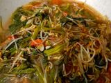 Tumis kangkung + toge
