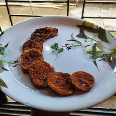 A picture of Dudhiche kaap(Bottle gourd shallow fry).