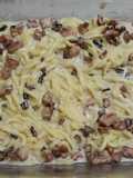 Espaguetis con salsa simil parisienne