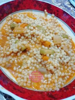 صورة لوصفة بركوكس جزائري بالخضر 🇩🇿