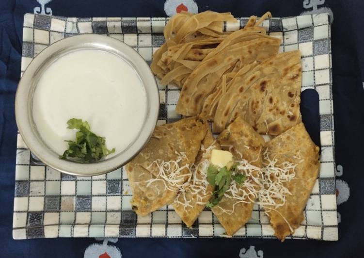Easiest Way to Prepare Yummy Cheese butter pav bhaji paratha