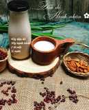 Sữa đậu đỏ - hạnh nhân