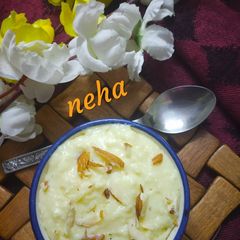 Homemade chilled Rabdi for fasting A picture of Homemade chilled Rabdi for fasting.