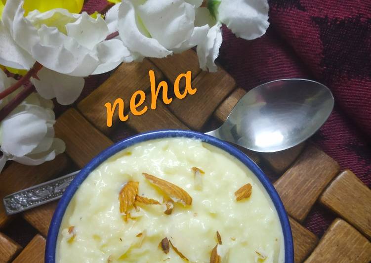 Homemade chilled Rabdi for fasting