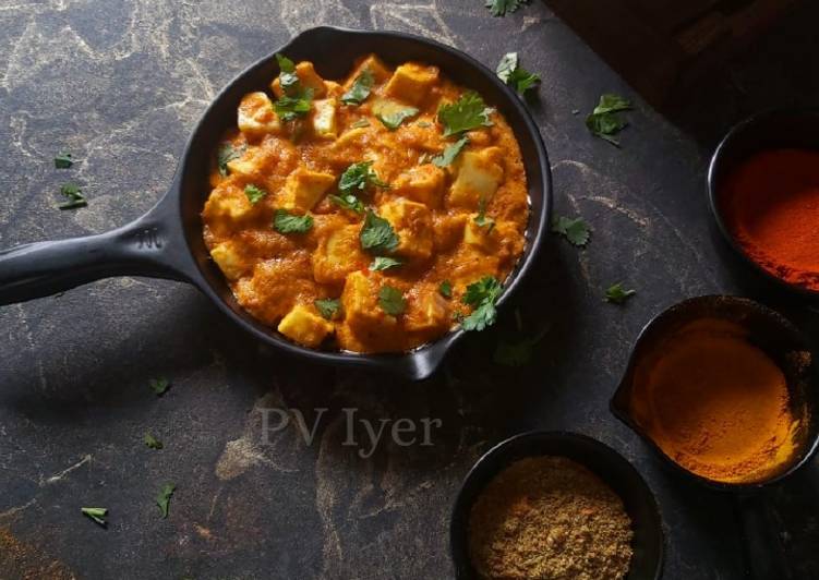 Quick and Easy Paneer Ghee Masala Curry