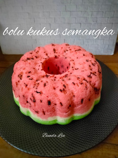 Foto resep Bolu Kukus Semangka 🍉