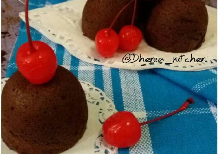 Bolu kukus coklat mini 👌😋