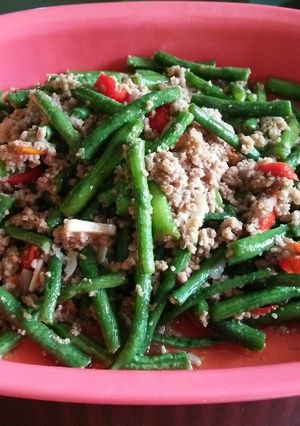 Foto resep Tumis kacang panjang daging giling