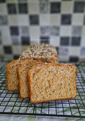 Foto resep Roti Tawar Gandum (Tanpa Telur)