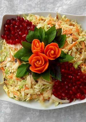 عکسی از دستور سالاد کلم و هویج