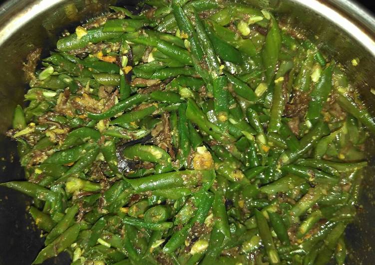 Cara mudah memasak Jamur Gerigit + kacang panjang 😋😋😋 Anti Gagal