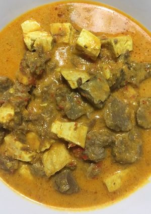 Foto resep Gulai tahu daging ala sunda