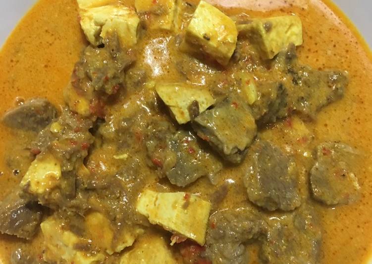 Gulai tahu daging ala sunda