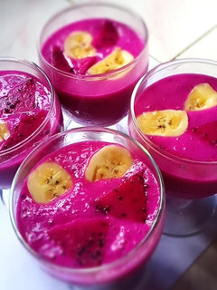 Foto resep Smoothies Pisang Buah Naga