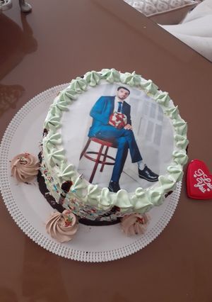 عکسی از دستور کیک عکس دار برای سالگرد ازدواجمون😋