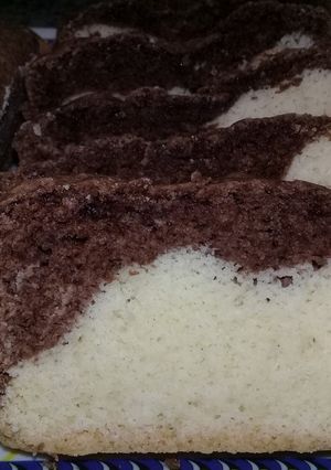 Una foto de Budín marmolado