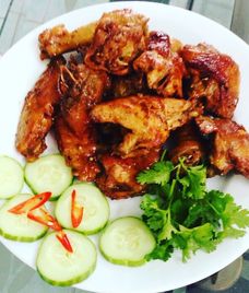 gà roti nước dừa