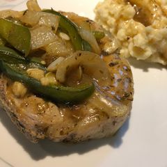 A picture of Smothered Pork Chops.