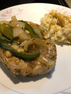 A picture of Smothered Pork Chops.