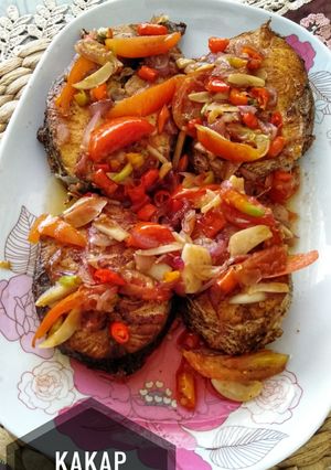 Foto resep Kakap goreng siram sambal