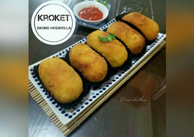 Resep Kroket Daging Mozarella yang Enak Banget